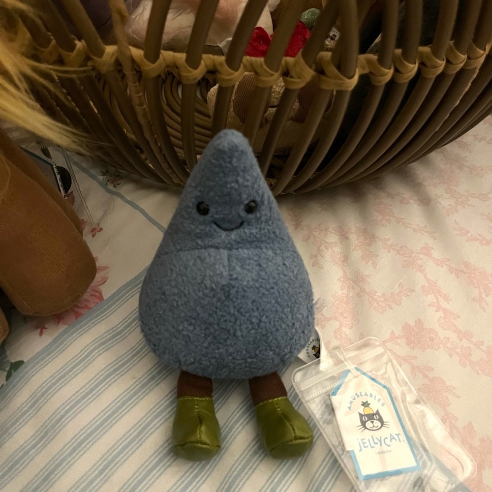 Jellycat Amuseables Happy Raindrop! NWT